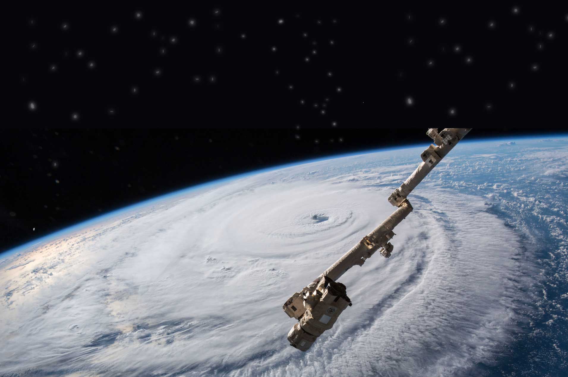 Sattelite imagery of a hurricane