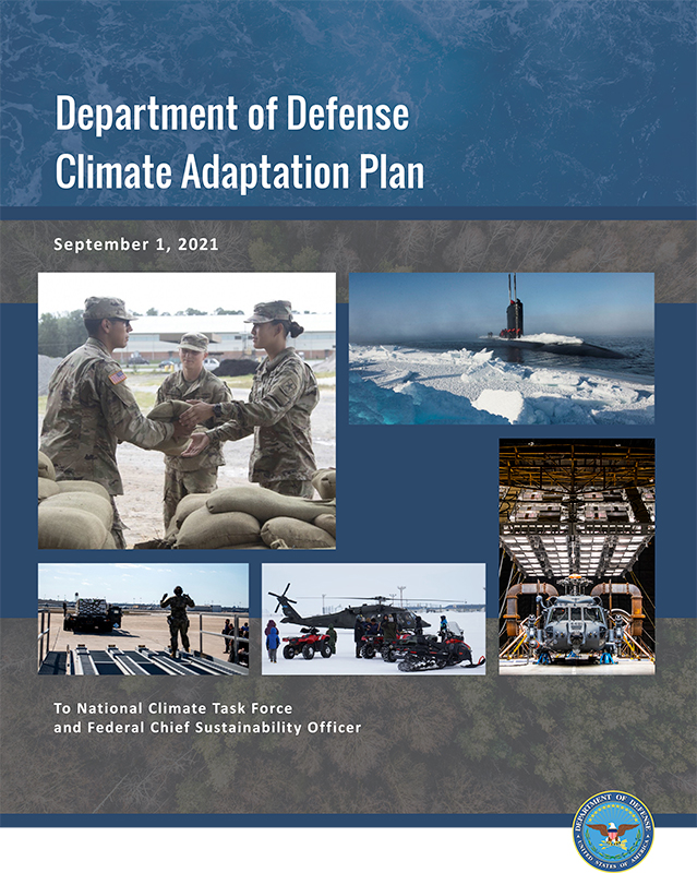 DOD Climate Adaptation Plan front page