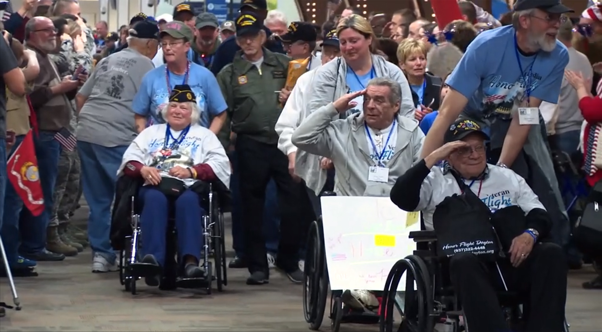 veterans being honored