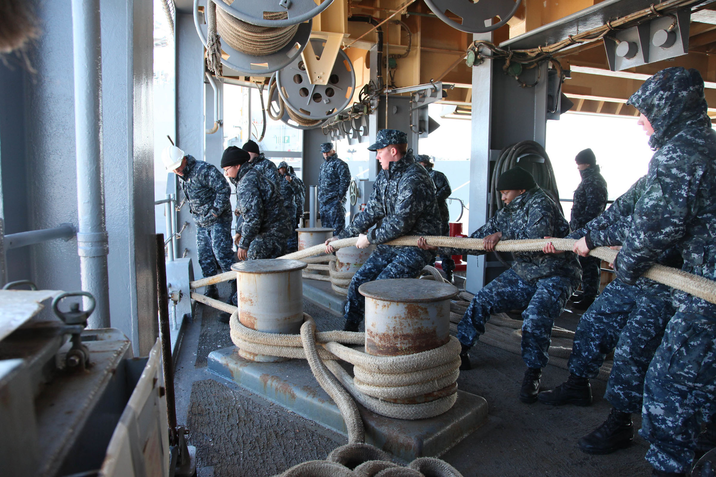 us navy fatigues blue