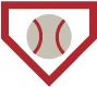 baseball in home plate icon