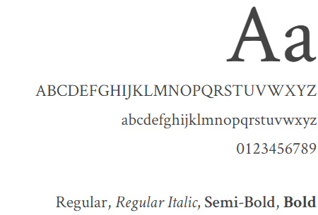 Crimson Text Specimen