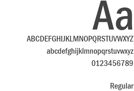 Franklin Gothic Medium Condensed Specimen